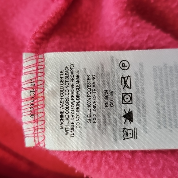 Columbia Pink Fleece Jacket Zipup Sweater, 1X - Picture 12 of 16
